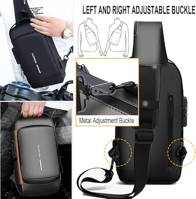 Anti-Theft Crossbody Sling Bag